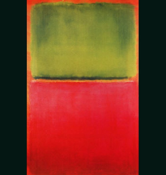 Mark Rothko Green Red on Orange